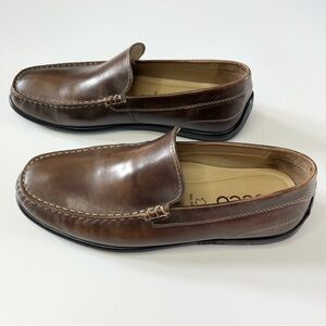 ECCO Shoes Mens 8 Brown Classic Moc Slip On Driving Style Leather Loafer 41EU